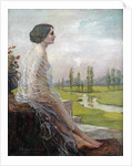 Female Nude in a Landscape by M. Kraft de la Saulx
