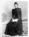 Young woman with long hair portrait, ca. 1900. by Anonymous