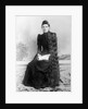 Young woman with long hair portrait, ca. 1900. by Anonymous