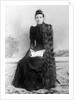 Young woman with long hair portrait, ca. 1900. by Anonymous