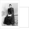 Young woman with long hair portrait, ca. 1900. by Anonymous