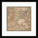 1856 wall map of the United States by Anonymous