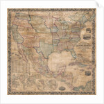 1856 wall map of the United States by Anonymous