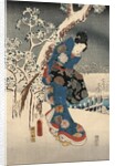 A modern version of the Tale of Genji in snow scenes by Anonymous