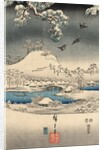A modern version of the Tale of Genji in snow scenes by Anonymous