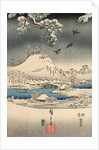 A modern version of the Tale of Genji in snow scenes by Anonymous