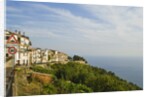View of town on coastline by Anonymous