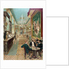 Interior view of the Hoffman House bar by Anonymous