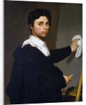 Ingres as a Young Man (Jean-Auguste Dominique Ingres Painting at His Easel) by Madame Gustave Héquet