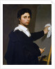 Ingres as a Young Man (Jean-Auguste Dominique Ingres Painting at His Easel) by Madame Gustave Héquet