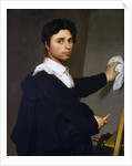 Ingres as a Young Man (Jean-Auguste Dominique Ingres Painting at His Easel) by Madame Gustave Héquet