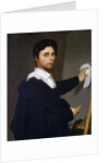 Ingres as a Young Man (Jean-Auguste Dominique Ingres Painting at His Easel) by Madame Gustave Héquet