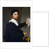 Ingres as a Young Man (Jean-Auguste Dominique Ingres Painting at His Easel) by Madame Gustave Héquet