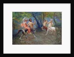 Greek Centaurs Celebrating with a Lapith Woman by Edoardo Ettore Forti