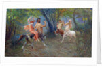 Greek Centaurs Celebrating with a Lapith Woman by Edoardo Ettore Forti