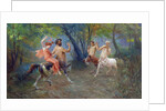 Greek Centaurs Celebrating with a Lapith Woman by Edoardo Ettore Forti