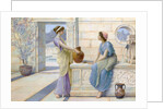 Two Women of Ancient Greece Filling their Water Jugs at a Fountain (Women of Corinth) by Henry Ryland