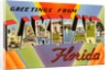 Greetings from Lakeland, Florida by Anonymous