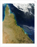 Satellite view of the Great Barrier Reef by Anonymous