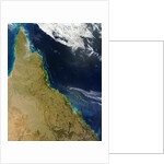 Satellite view of the Great Barrier Reef by Anonymous