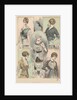 Five women modeling blouses by Anonymous
