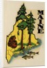 Maine travel decal by Anonymous