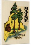 Maine travel decal by Anonymous