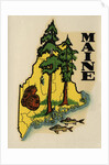 Maine travel decal by Anonymous