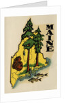 Maine travel decal by Anonymous