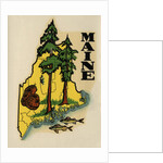 Maine travel decal by Anonymous