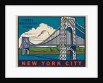 George Washington Bridge travel decal by Anonymous