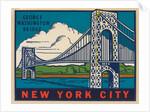 George Washington Bridge travel decal by Anonymous
