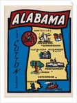 Alabama travel decal by Anonymous