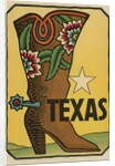 Texas travel decal by Anonymous