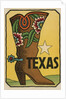 Texas travel decal by Anonymous