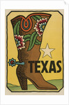 Texas travel decal by Anonymous