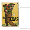 Texas travel decal by Anonymous