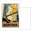 Montana travel decal with gold coins by Anonymous