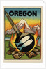 Oregon travel decal by Anonymous
