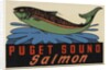 Puget Sound Salmon travel decal by Anonymous