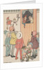 Group of children watching puppet show by Anonymous