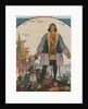 Christopher Columbus standing on shore by Anonymous