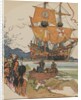 Amerigo Vespucci landing in South America by Anonymous