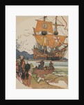 Amerigo Vespucci landing in South America by Anonymous