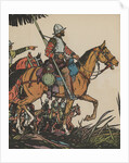 Francisco Pizarro on horseback by Anonymous