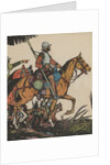 Francisco Pizarro on horseback by Anonymous