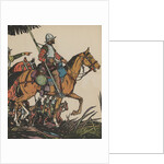 Francisco Pizarro on horseback by Anonymous
