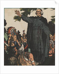 Jacques Marquette with Native Americans by Anonymous