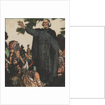 Jacques Marquette with Native Americans by Anonymous