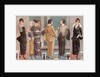 Women modeling 1920's French fashion by Anonymous
